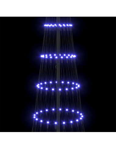 Albero di Natale LED Blu 138.5 x 138.5 x 399 cm Metallo