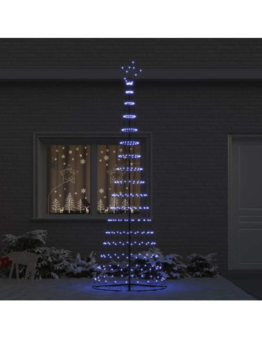 Albero di Natale LED Blu 138.5 x 138.5 x 399 cm Metallo