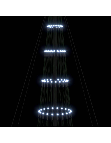 Albero di Natale LED Bianco freddo 138.5 x 138.5 x 399 cm