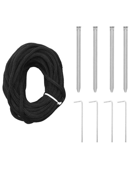 Albero di Natale LED Blu 138.5 x 138.5 x 399 cm Metallo