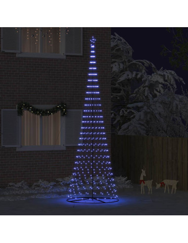 Albero di Natale LED Blu 138.5 x 138.5 x 399 cm Metallo