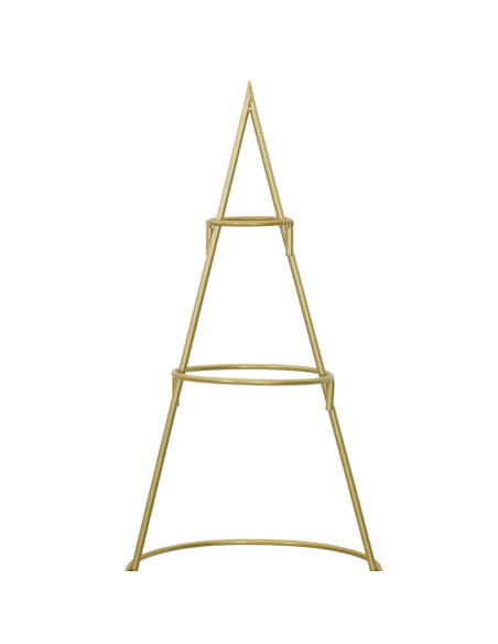 Albero di Natale in metallo con supporto Oro 150 cm