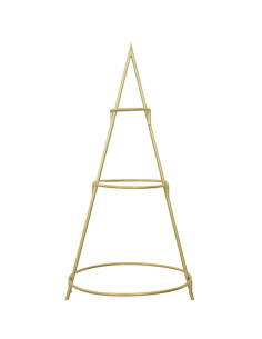 Albero di Natale in metallo con supporto Oro 180 cm 2