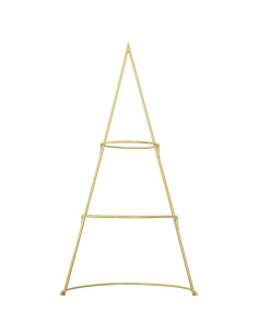 Albero di Natale in metallo con supporto Oro 210 cm 2