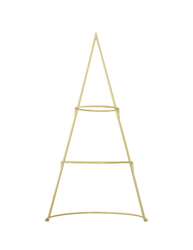 Albero di Natale in metallo con supporto Oro 210 cm