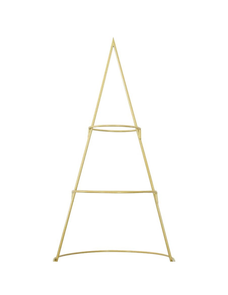 Albero di Natale in metallo con supporto Oro 210 cm