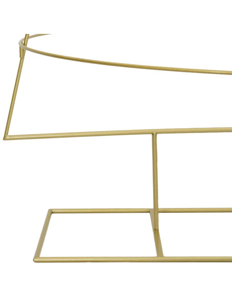 Albero di Natale in metallo con supporto Oro 210 cm