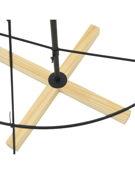 Albero a Cono di Natale con supporto Nero 150 cm Acciaio