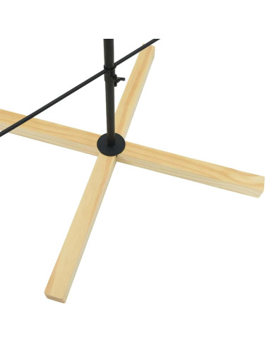 Albero a Cono di Natale con supporto Nero 210 cm Acciaio