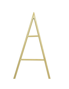 Albero di Natale in metallo con supporto Oro 60 cm 2