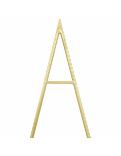 Albero di Natale in metallo con supporto Oro 125 cm 2