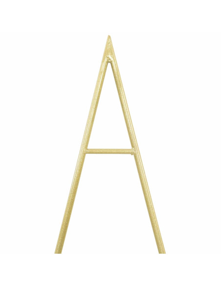 Albero di Natale in metallo con supporto Oro 125 cm