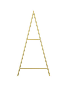 Albero di Natale in metallo con supporto Oro 180 cm 2