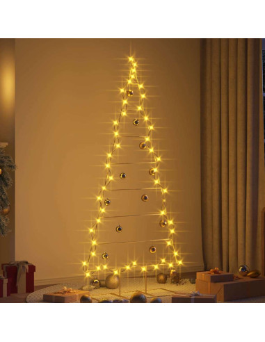 Albero di Natale in metallo con supporto Oro 180 cm