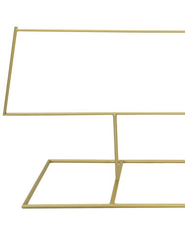 Albero di Natale in metallo con supporto Oro 210 cm