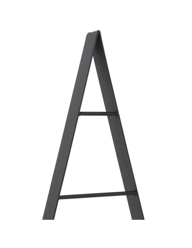 Albero di Natale in metallo con supporto Nero 90 cm Acciaio