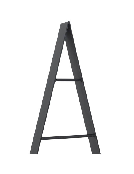 Albero di Natale in metallo con supporto Nero 125 cm Acciaio