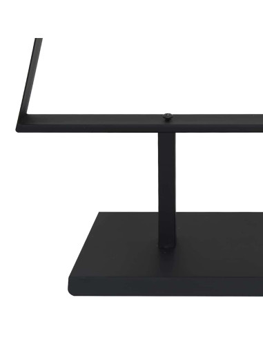 Albero di Natale in metallo con supporto Nero 150 cm Acciaio