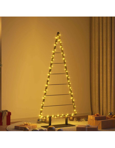 Albero di Natale in metallo con supporto Nero 150 cm Acciaio