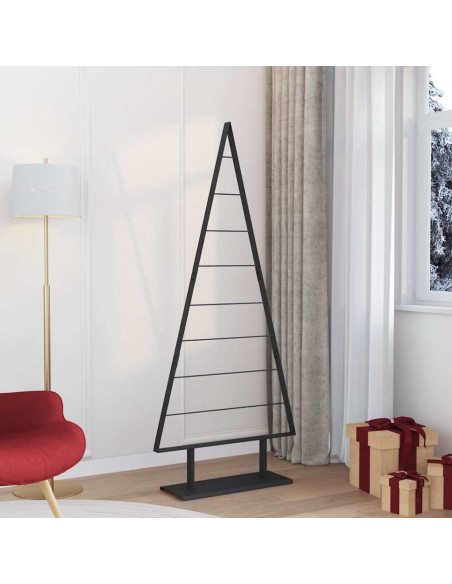 Albero di Natale in metallo con supporto Nero 180 cm Acciaio
