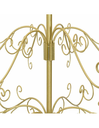 Albero di Natale in metallo con supporto Oro 60 cm