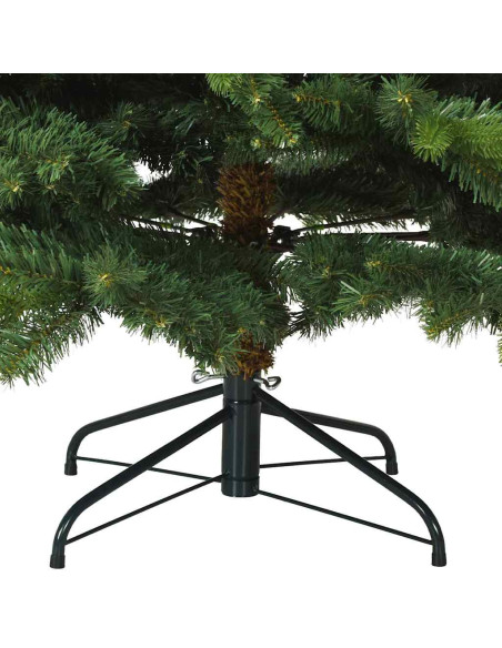 Albero di Natale Artificiale con Rami Pieghevoli Verde 180 cm