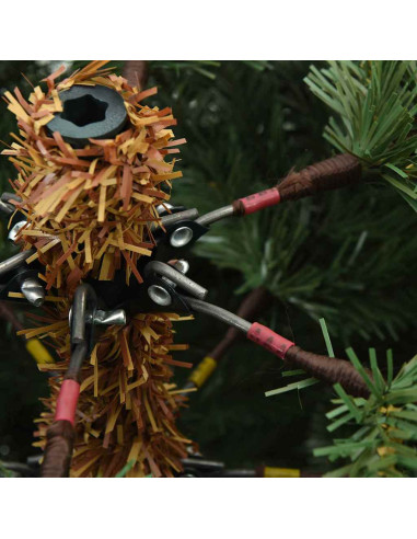 Albero di Natale Artificiale con Rami Pieghevoli Verde 150 cm