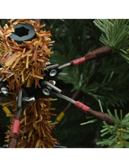 Albero di Natale Artificiale con Rami Pieghevoli Verde 240 cm