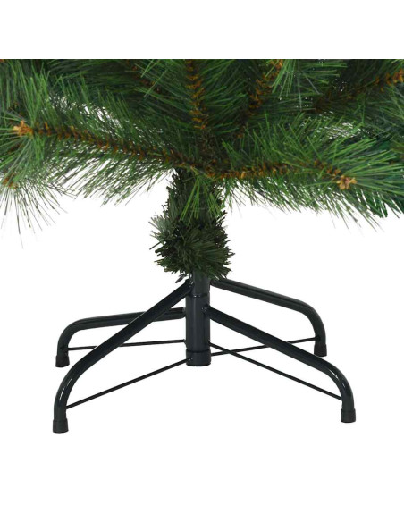 Albero di Natale Artificiale con Rami Pieghevoli Verde 150 cm