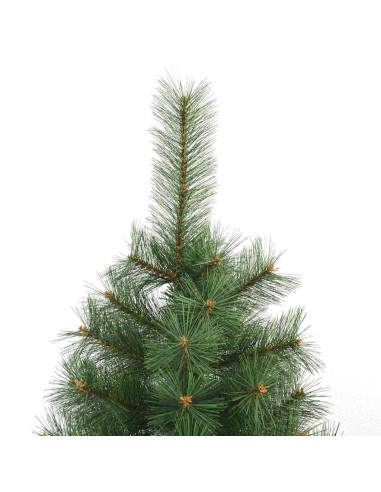 Albero di Natale Artificiale con Rami Pieghevoli Verde 180 cm
