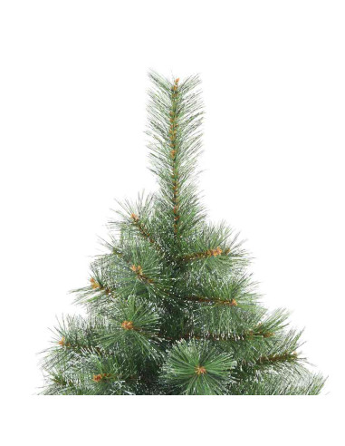 Albero di Natale Artificiale Snodato Foderato di Neve Verde