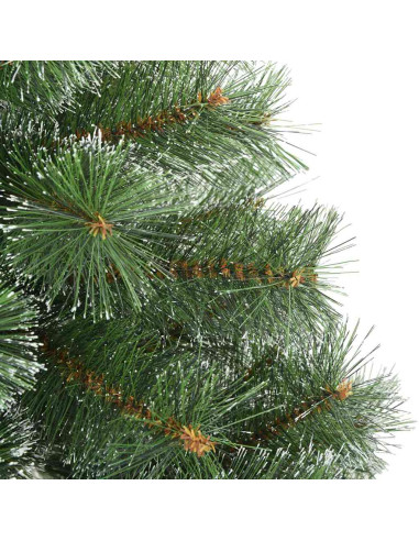 Albero di Natale Artificiale Snodato Foderato di Neve Verde