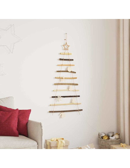 Albero di Natale Naturale 90 cm legno massiccio di frassino