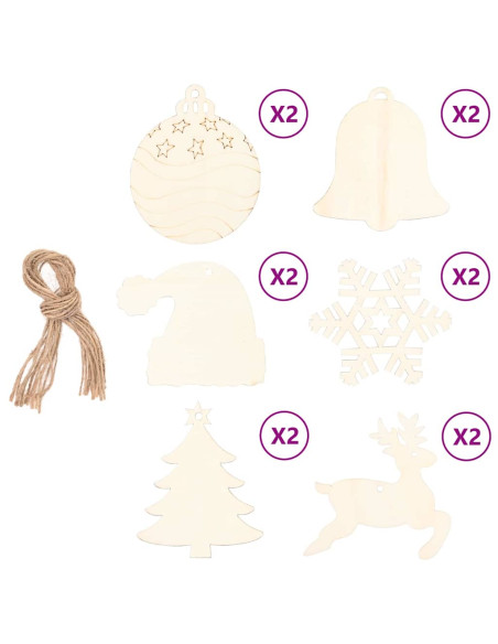 Albero di Natale Naturale 150 cm legno massiccio di frassino