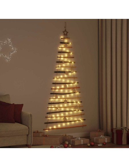 Albero di Natale Naturale 180 cm legno massiccio di frassino