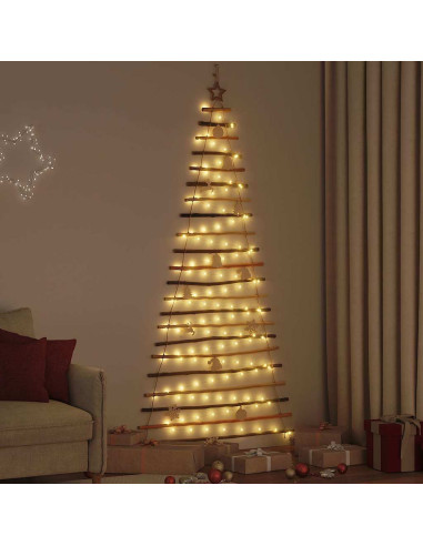 Albero di Natale Naturale 210 cm legno massiccio di frassino