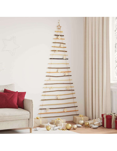 Albero di Natale Naturale 210 cm legno massiccio di frassino