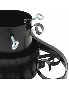 Supporto per Albero di Natale Nero 40 x 40 x 21 cm Acciaio 2