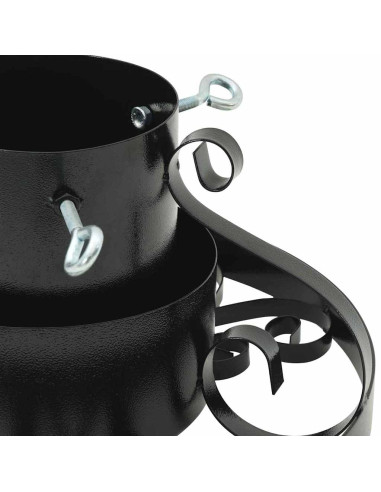 Supporto per Albero di Natale Nero 40 x 40 x 21 cm Acciaio