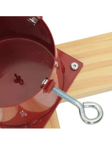 Supporto per Albero di Natale 1.73 Rosso 50 x 50 x 16 cm