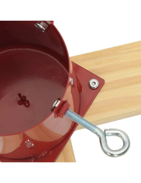 Supporto per Albero di Natale 1.73 Rosso 50 x 50 x 16 cm