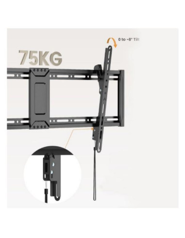 43 -95  TILT SLIM TV WALL MOUNT BRA