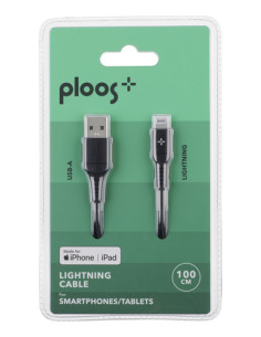 PLOOS - CABLE 100cm - Lightning Cavo Lightning da 1 metro certificato Apple per ricarica veloce e sincronizzazione dati 2