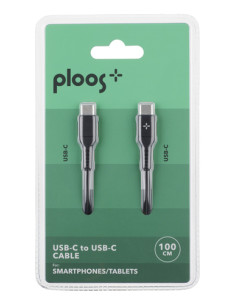 PLOOS - CABLE 100cm - USB-C to USB-C Cavo USB-C a USB-C da 1 metro per ricarica veloce e sincronizzazione dati 2