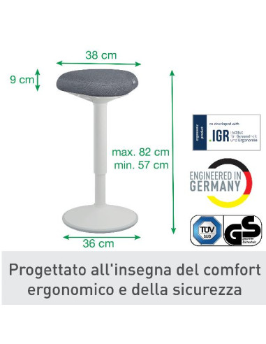 SGABELLO ACTIVE COMFORT IN PIEDI