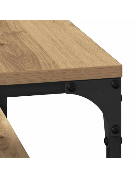 Tavolino da salotto Rovere artigianale 81 x 50 x 40 cm