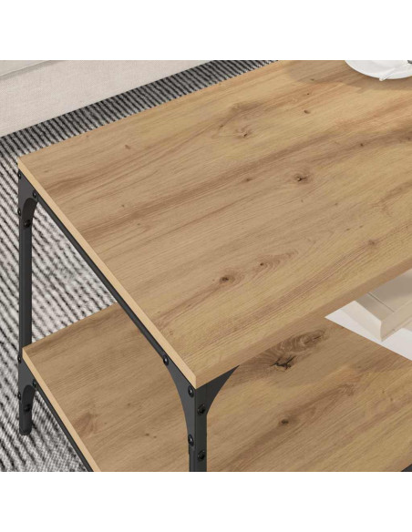 Tavolino da salotto Rovere artigianale 81 x 50 x 40 cm