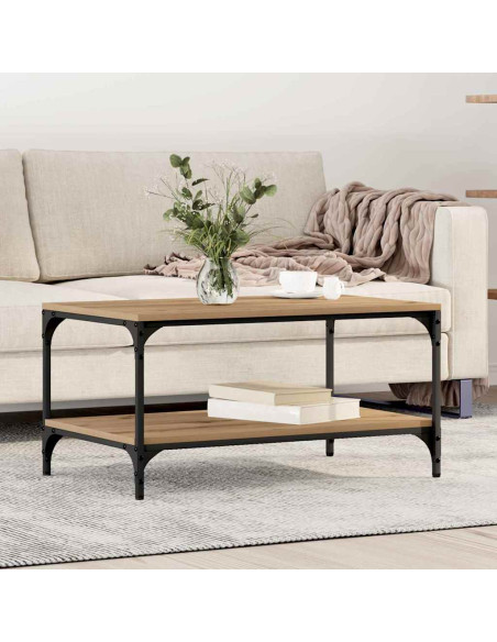 Tavolino da salotto Rovere artigianale 81 x 50 x 40 cm