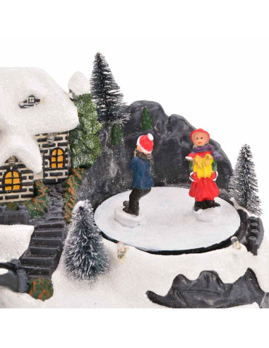 Decorazione Natalizia da Tavolo Multicolore 16 x 11.5 x 13 cm