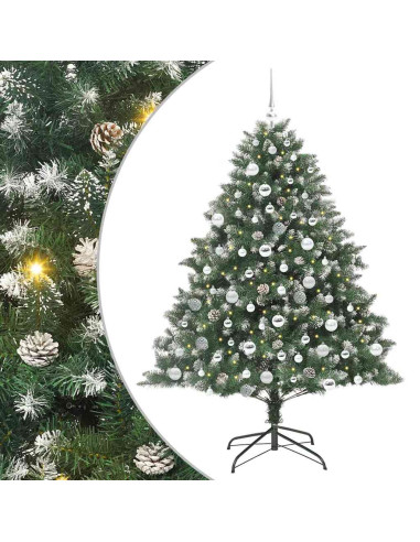 Albero di Natale artificiale con 300 LED Verde 180 cm
